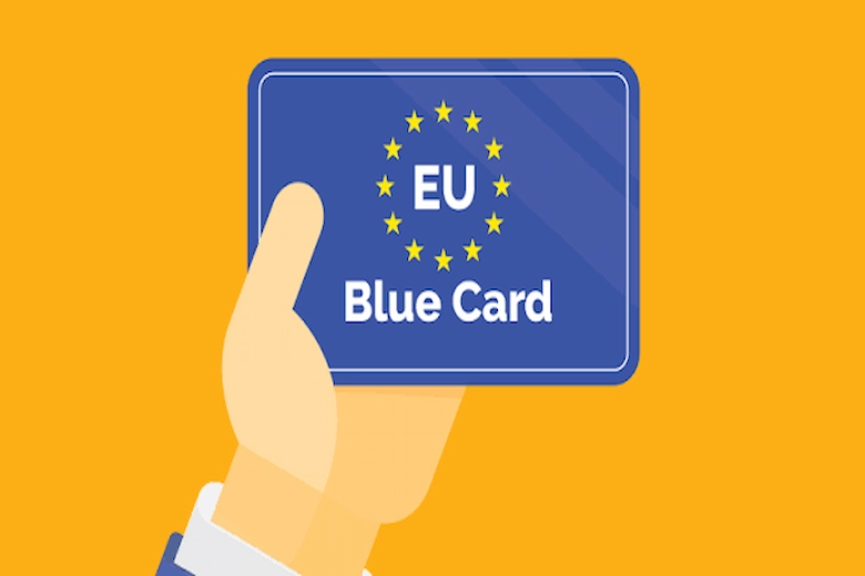 a picture of blue card